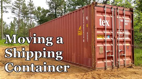 Moving a Shipping Container with a Skid Steer 